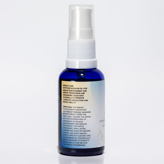 Breast Care Massage Oil for Engorgement, PMS & Breast Discomfort