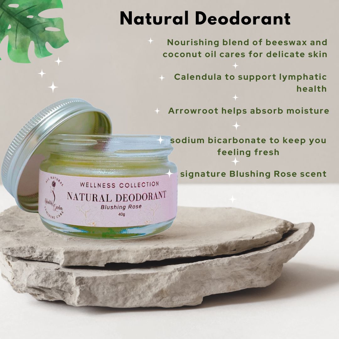 Natural Deodorant - Signature Blushing Rose Scent
