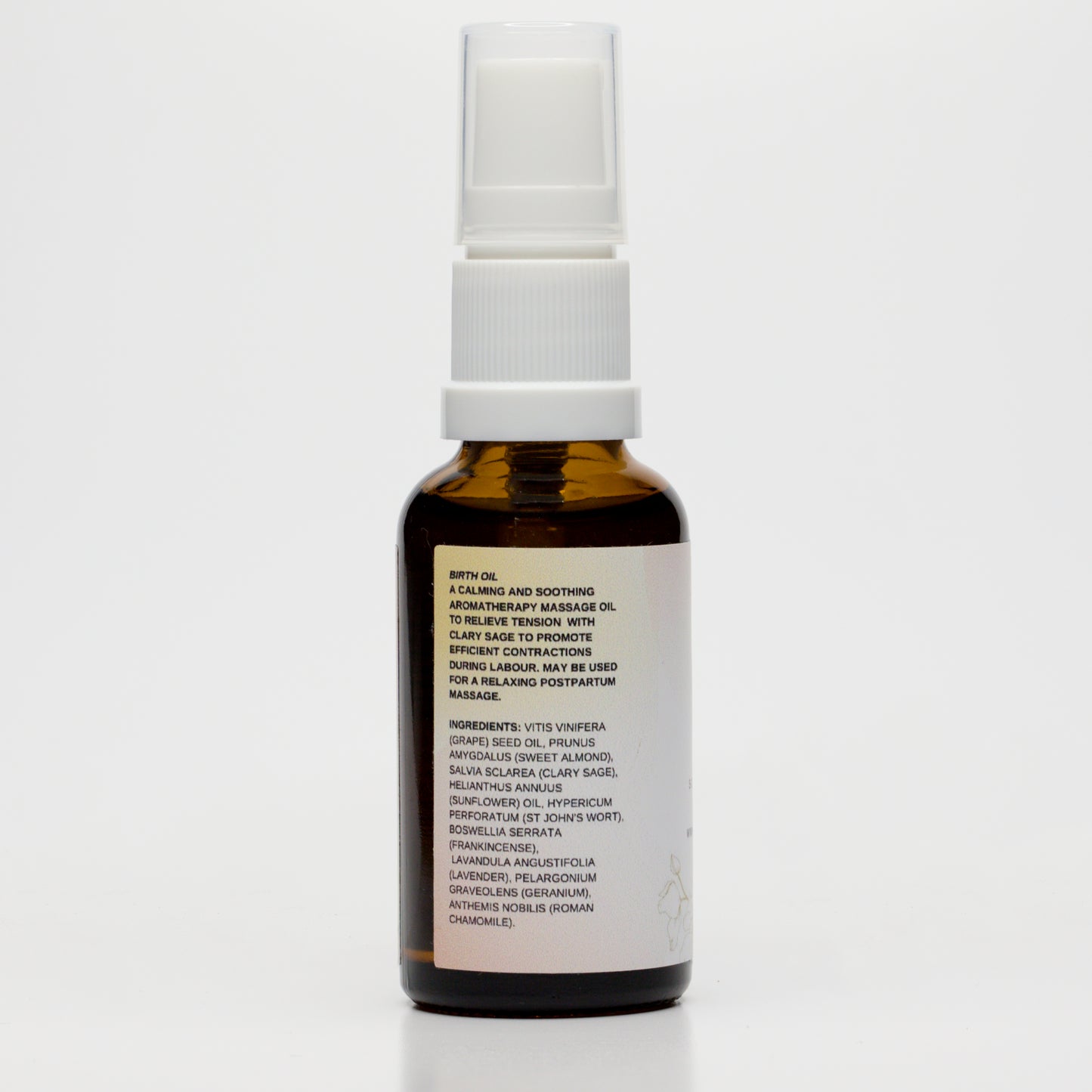 Birth Oil - Support  Aromatherapy Massage Oil for Labour & Birth